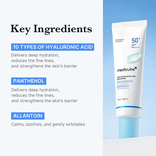 MEDICUBE ZERO PORE MOISTURE SUN SERUM 50ML