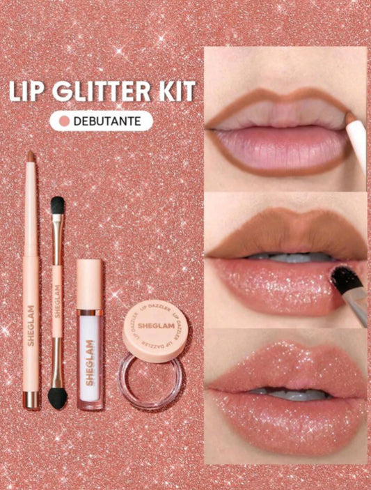 SHEGLAM LIP DAZZLER GLITTER KIT 4 IN 1