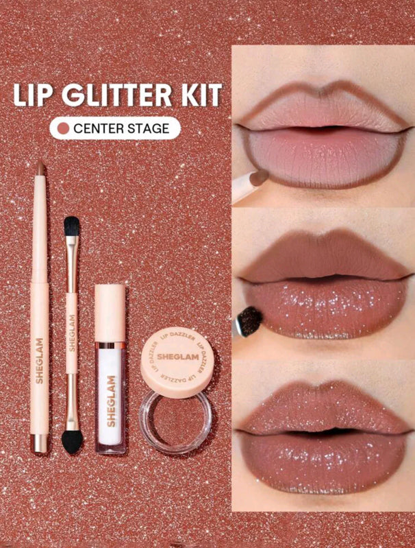 SHEGLAM LIP DAZZLER GLITTER KIT 4 IN 1