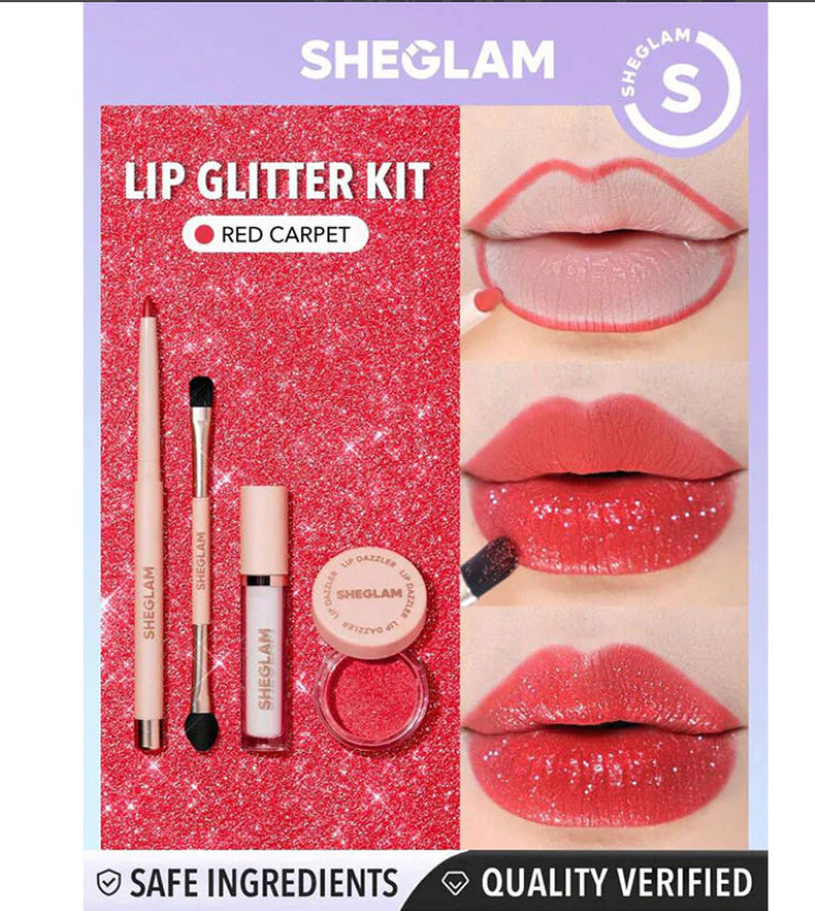 SHEGLAM LIP DAZZLER GLITTER KIT 4 IN 1