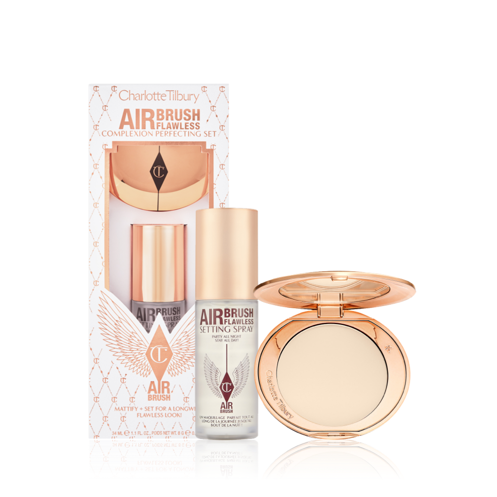 Charlotte tilbury Gift set combo Setting powder and setting spray