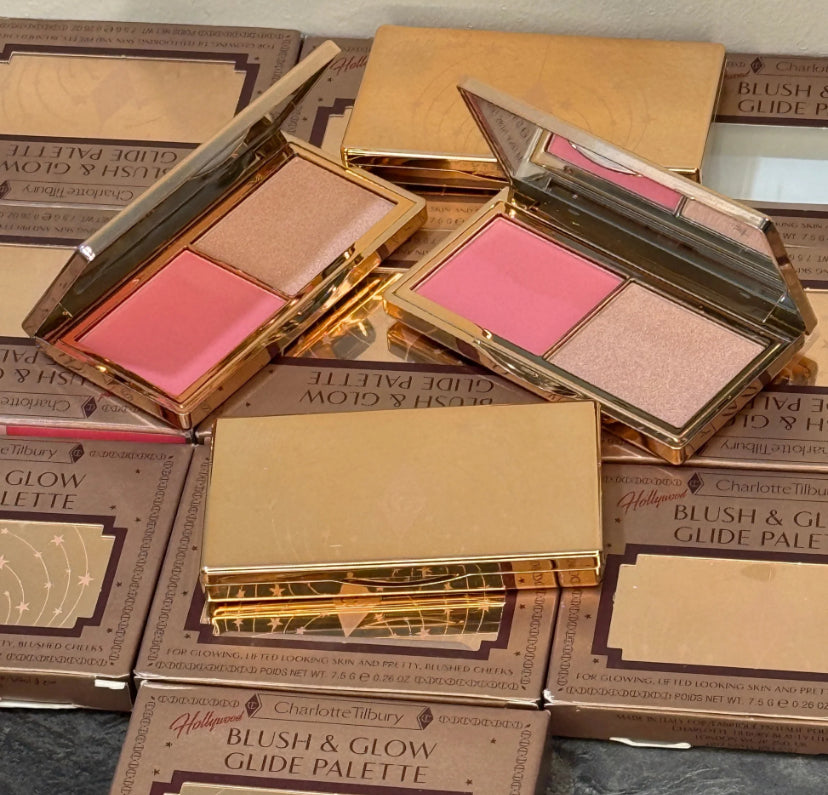 CHARLOTTE TILBURY HOLLYWOOD BLUSH & GLOW GLIDE PALETTE - TAN TO DEEP